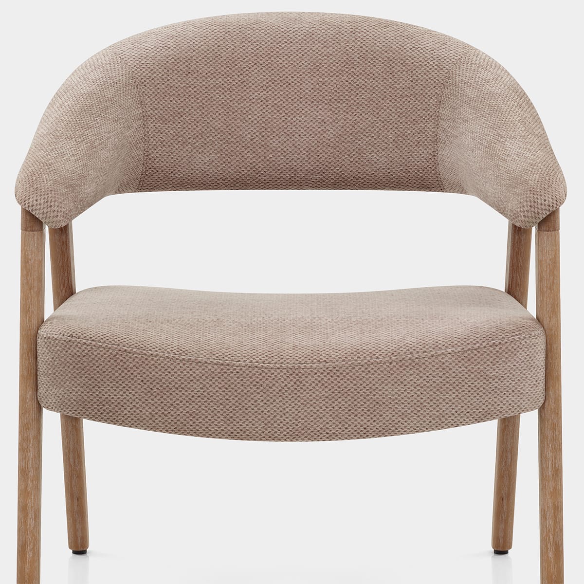 Taylor Oak Chair Brown Fabric Seat Image