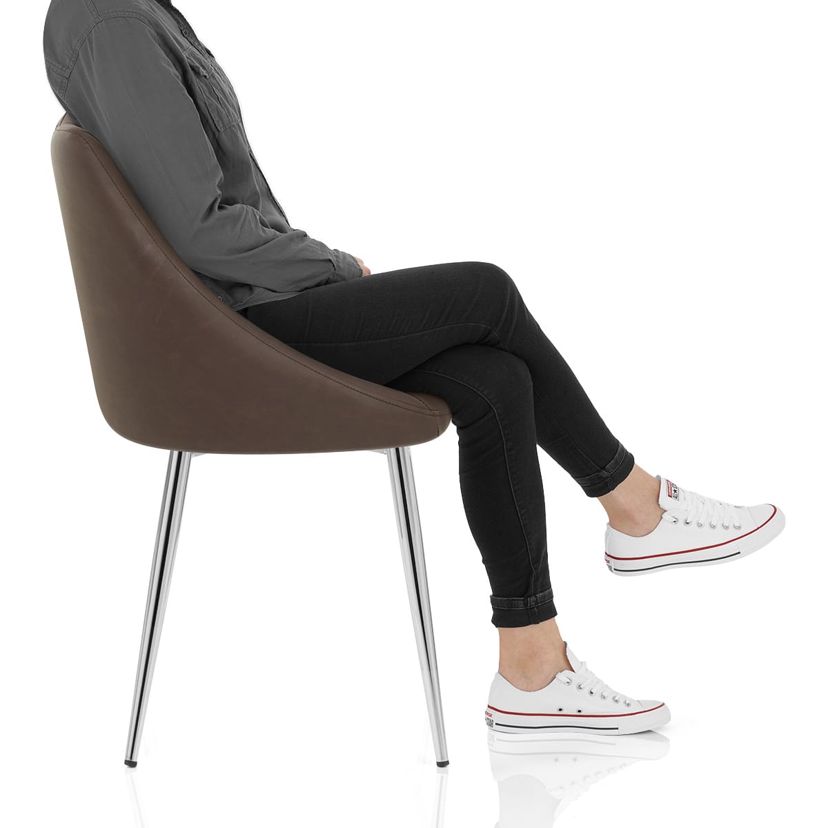 Tempo Dining Chair Brown Frame Image