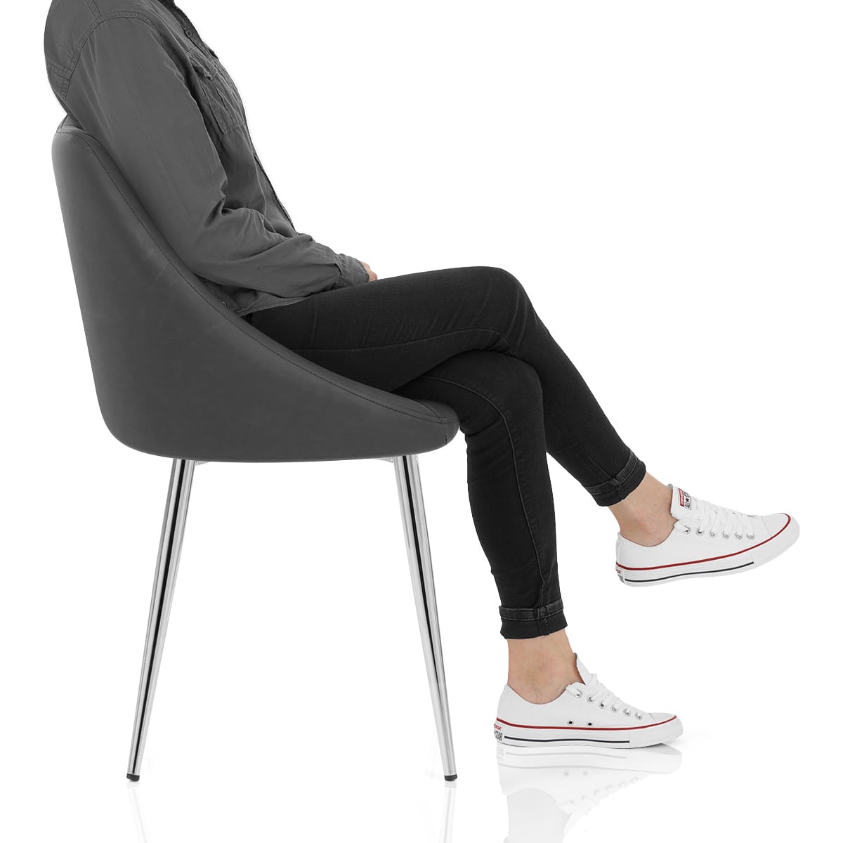 Tempo Dining Chair Charcoal Frame Image