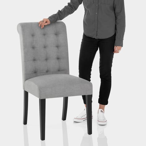 Thornton Dining Chair Light Grey Features Image