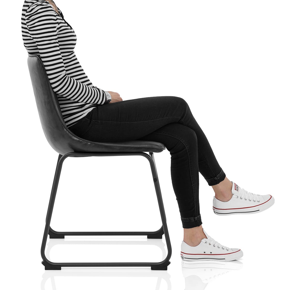 Tucker Chair Antique Black Frame Image