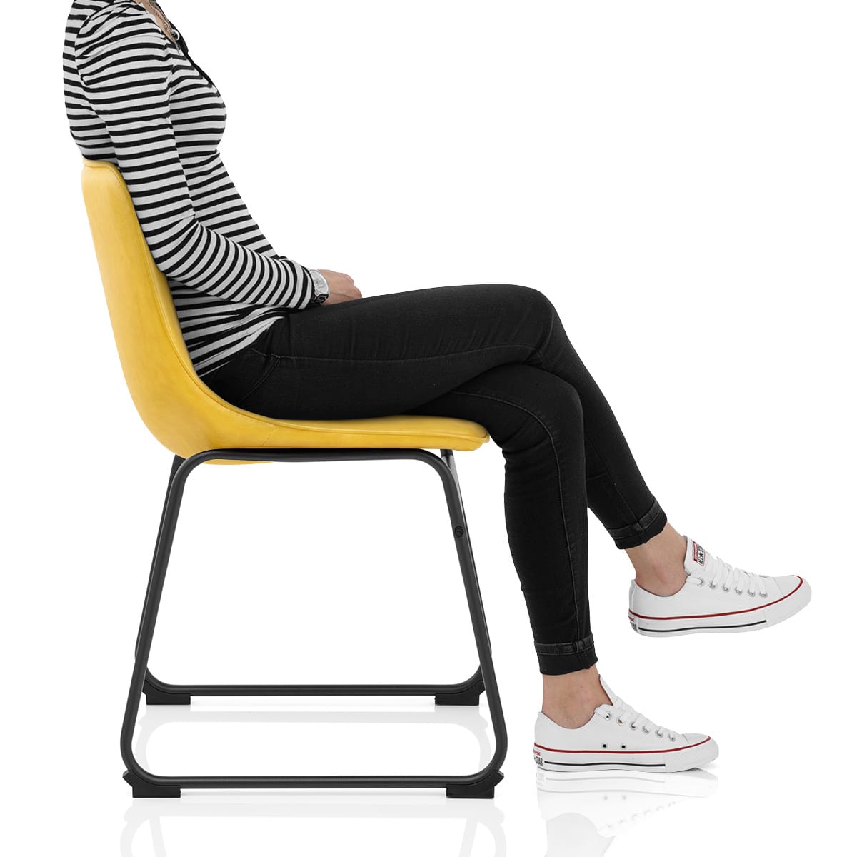 Tucker Chair Antique Yellow Frame Image