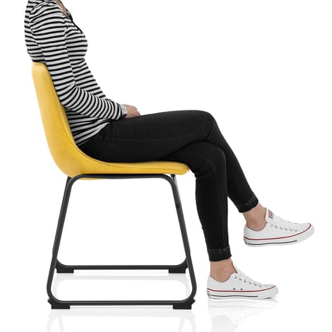 Tucker Chair Antique Yellow Frame Image