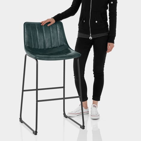 Tucker Stool Antique Green Features Image