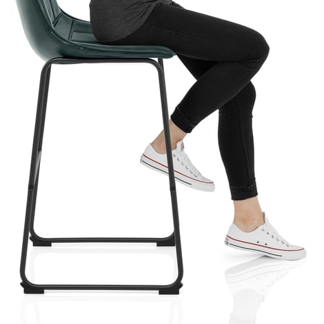 Tucker Stool Antique Green Frame Image