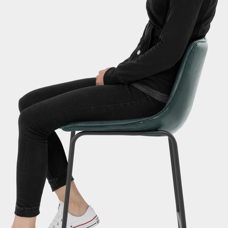 Tucker Stool Antique Green Seat Image