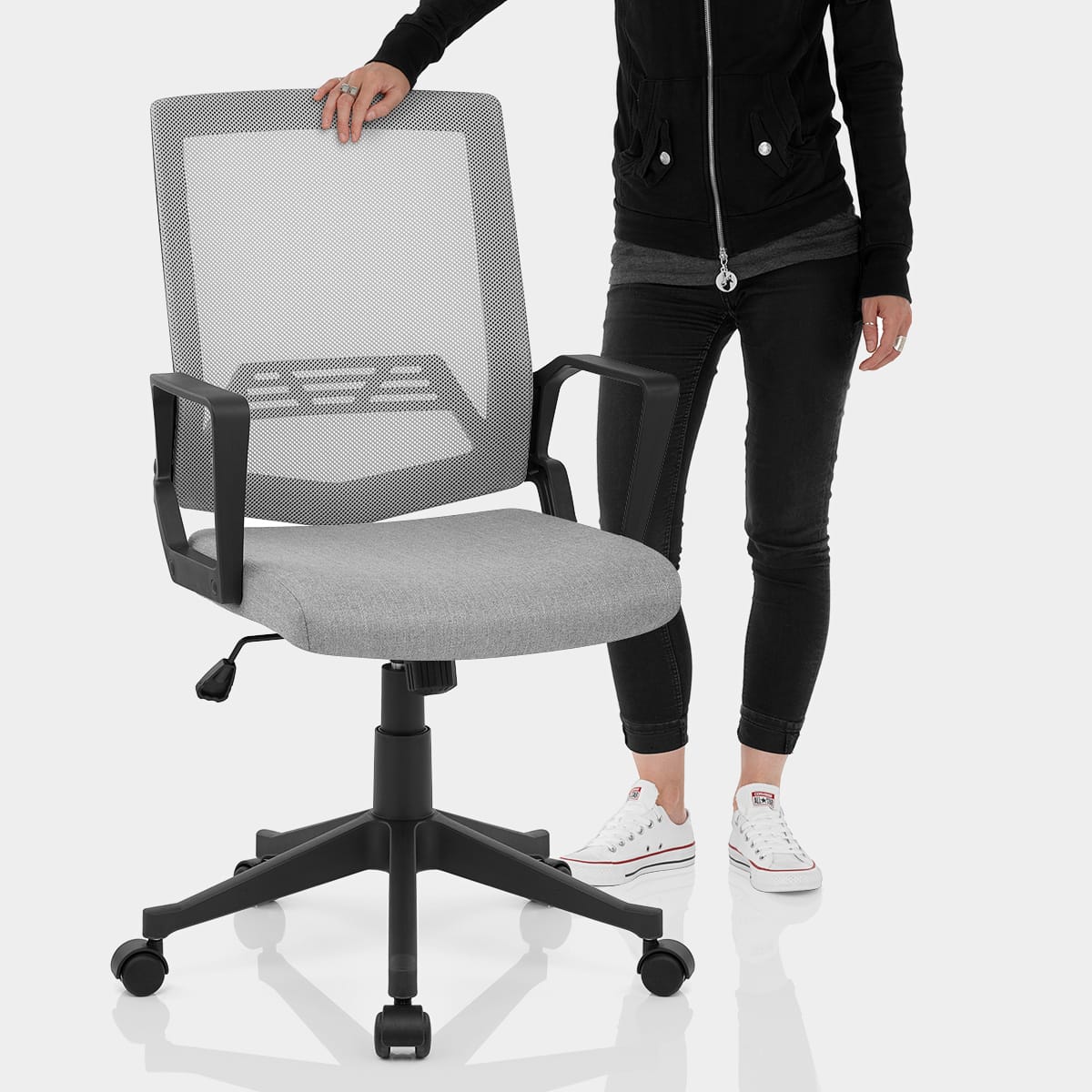 Tuscan Mesh Office Chair Grey Features Image