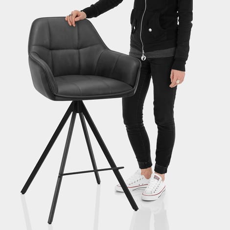 Venice Bar Stool Charcoal Features Image