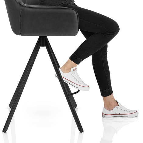 Venice Bar Stool Charcoal Frame Image