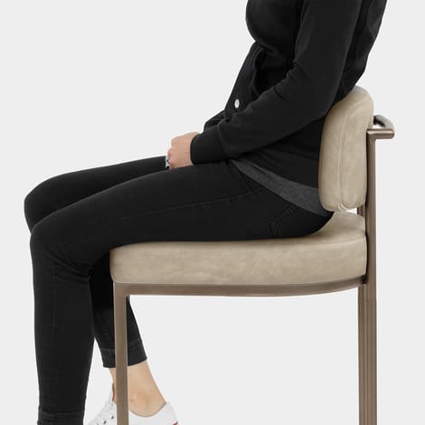 Verve Bar Stool Beige Seat Image