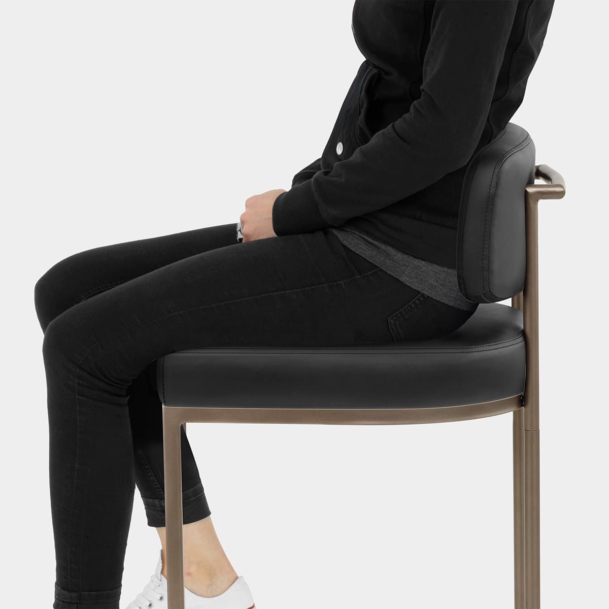 Verve Bar Stool Black Seat Image