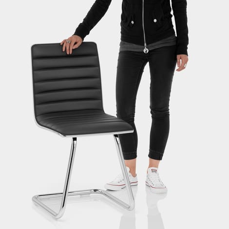 Vesta Dining Chair Black Features Image