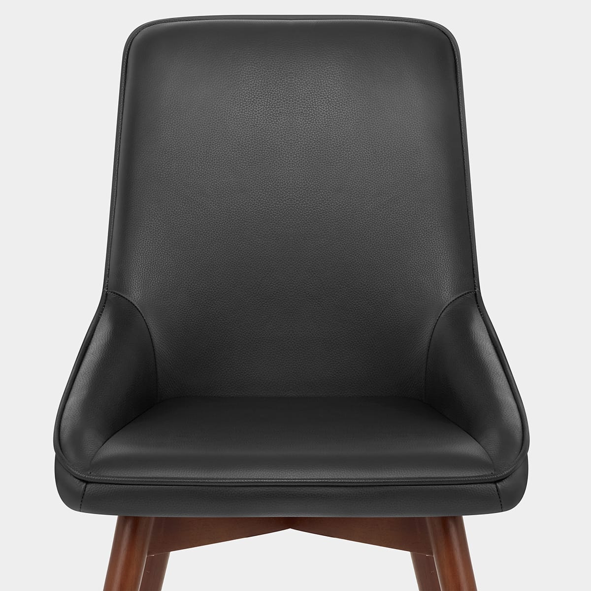 Vito Real Leather Dining Chair Black Seat Image