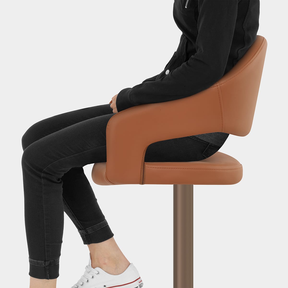 Washington Bar Stool Tan Seat Image