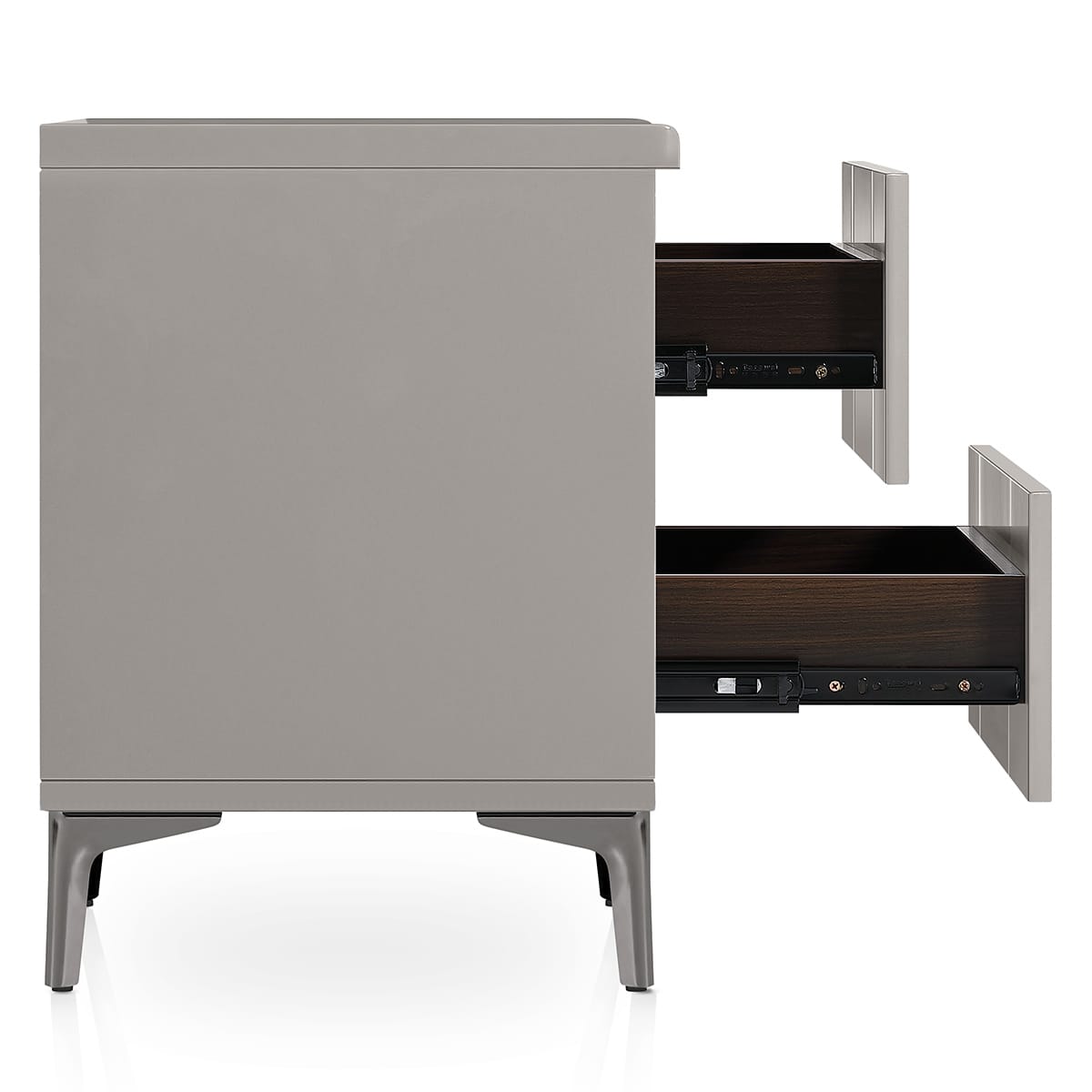 Windsor Bedside Table Light Grey Frame Image