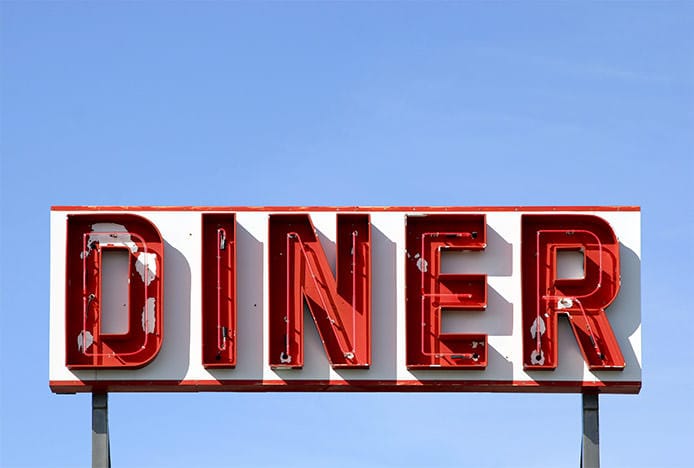 Retro American Diner Sign