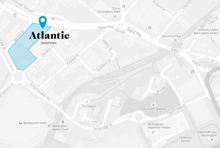 Atlantic Shopping location Map