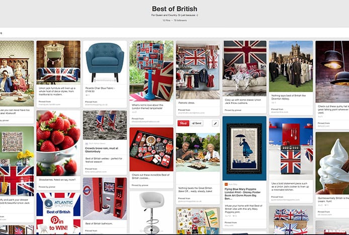 Best Of British Pinterest Board