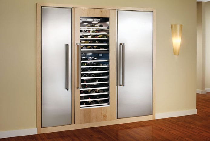 Integrated Fridge In Modern Kitchen