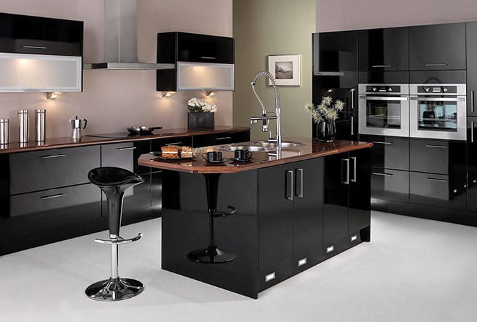 Coco Bar Stool in Black Kitchen