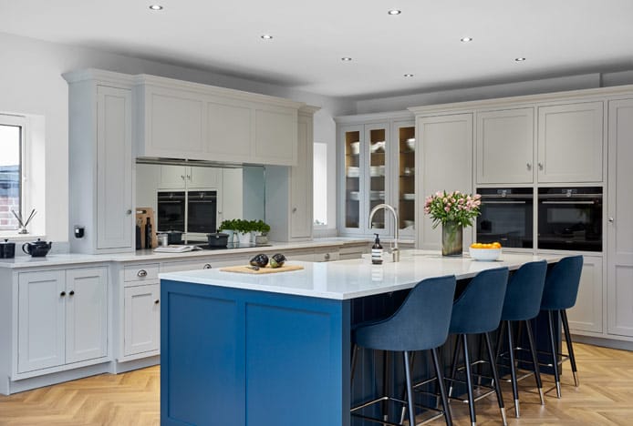 Glam Bar Stool In Kitchen With Downlights Correctly Installed