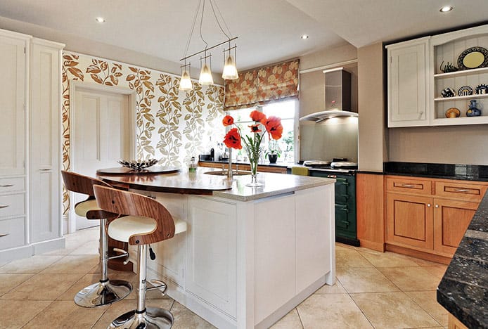 Eve Bentwood Bar Stool in Kitchen