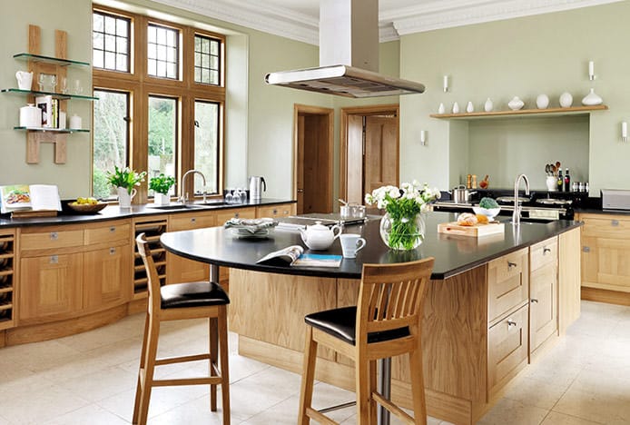 Grasmere Oak Stools in Kitchen