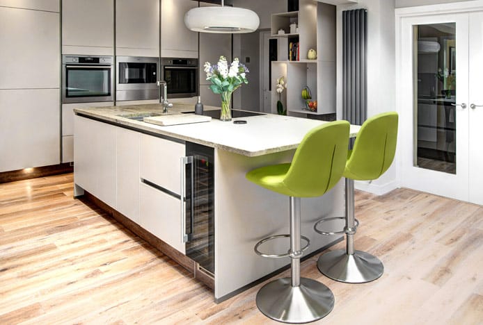 Ferrero Bar Stool At Kitchen Island Overhang