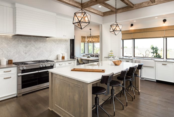 Industrial Style Kitchen With Mixed Metals