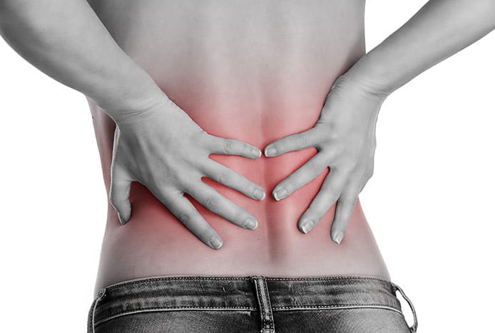 Lady with Lower Back Pain