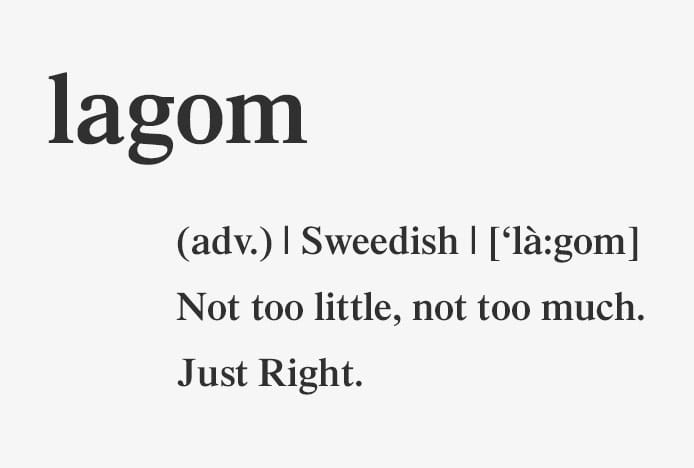 Lagom Definition