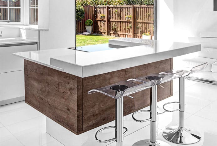 Shimmer Stool In Kitchen With Natural Lighting