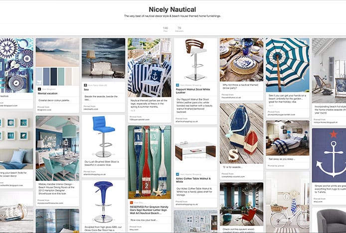 Nicely Nautical Pinterest Board