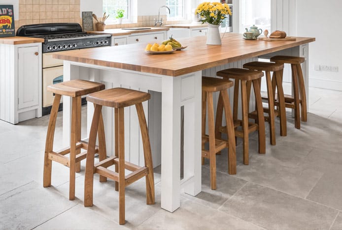 Oslo Oak Stools in Kitchen