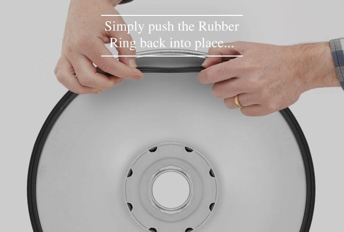 Reattaching The Rubber Ring On A Bar Stool