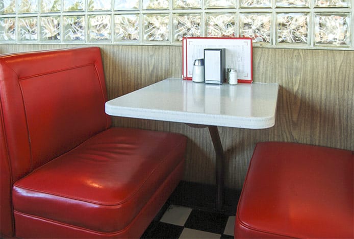 Retro Diner Booth Seating