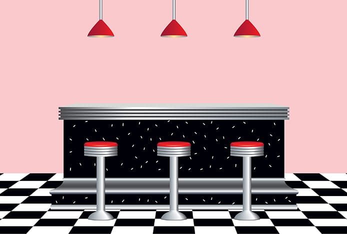 Retro Diner Floor Tiles