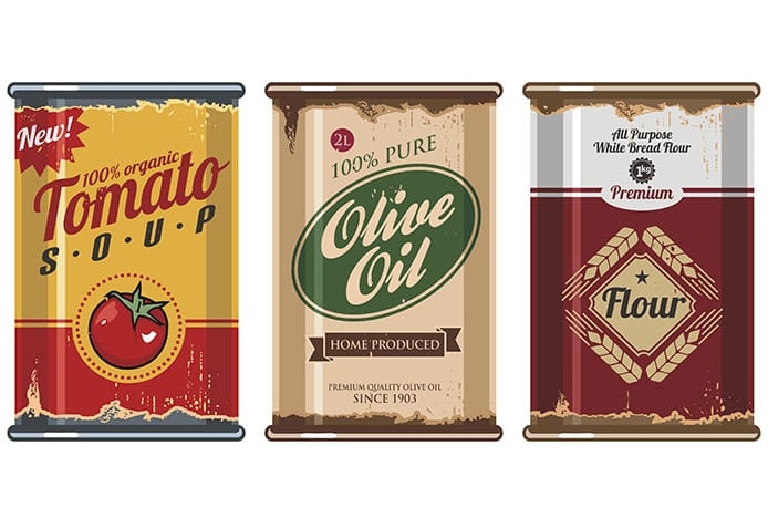 Retro Tin Packaging