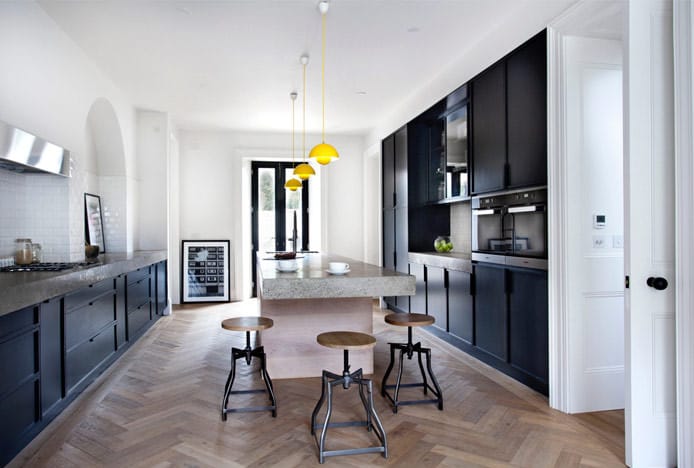 Vintage Revolution Stool In Victorian Kitchen