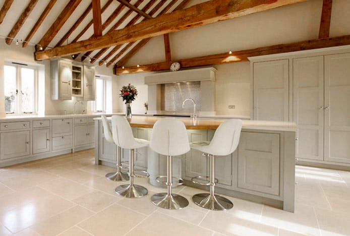 Rochelle Brushed Stools in Kitchen