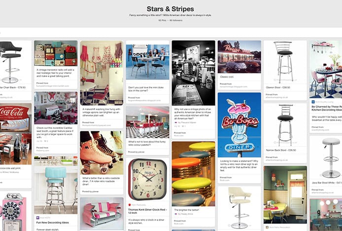 Stars And Stripes Retro Pinterest Board