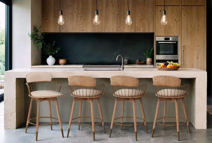 Sustainable Kitchen Design With Opera Bar Stool