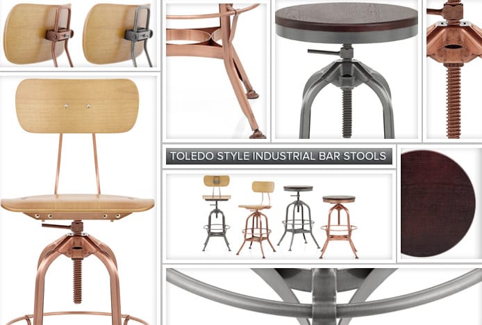 Toledo Draughtsmans Stool Features