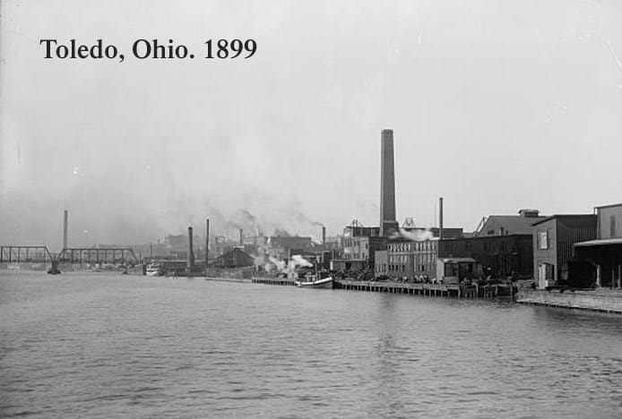 Toledo Ohio River Front 1899